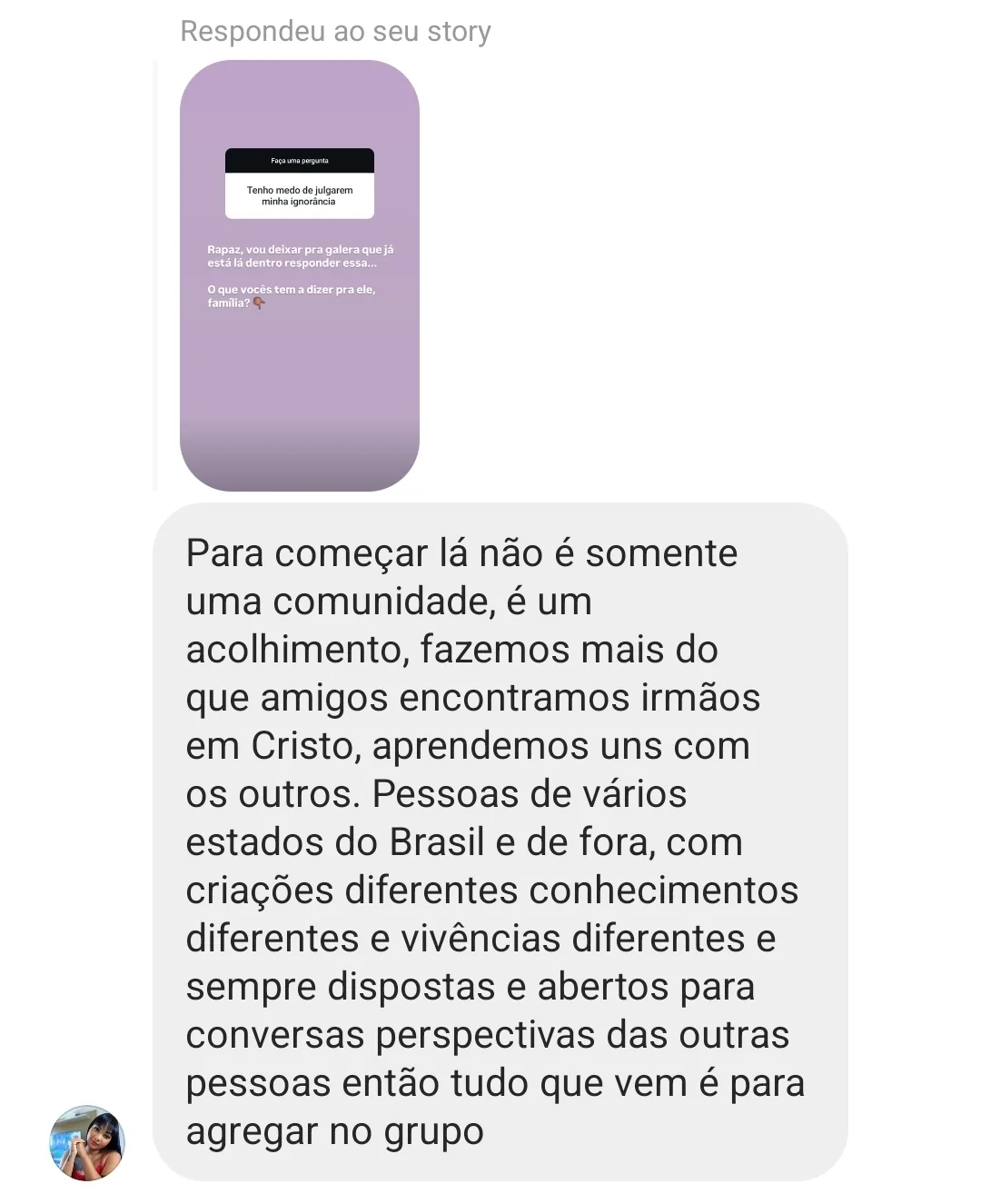 Depoimento de aluno 1